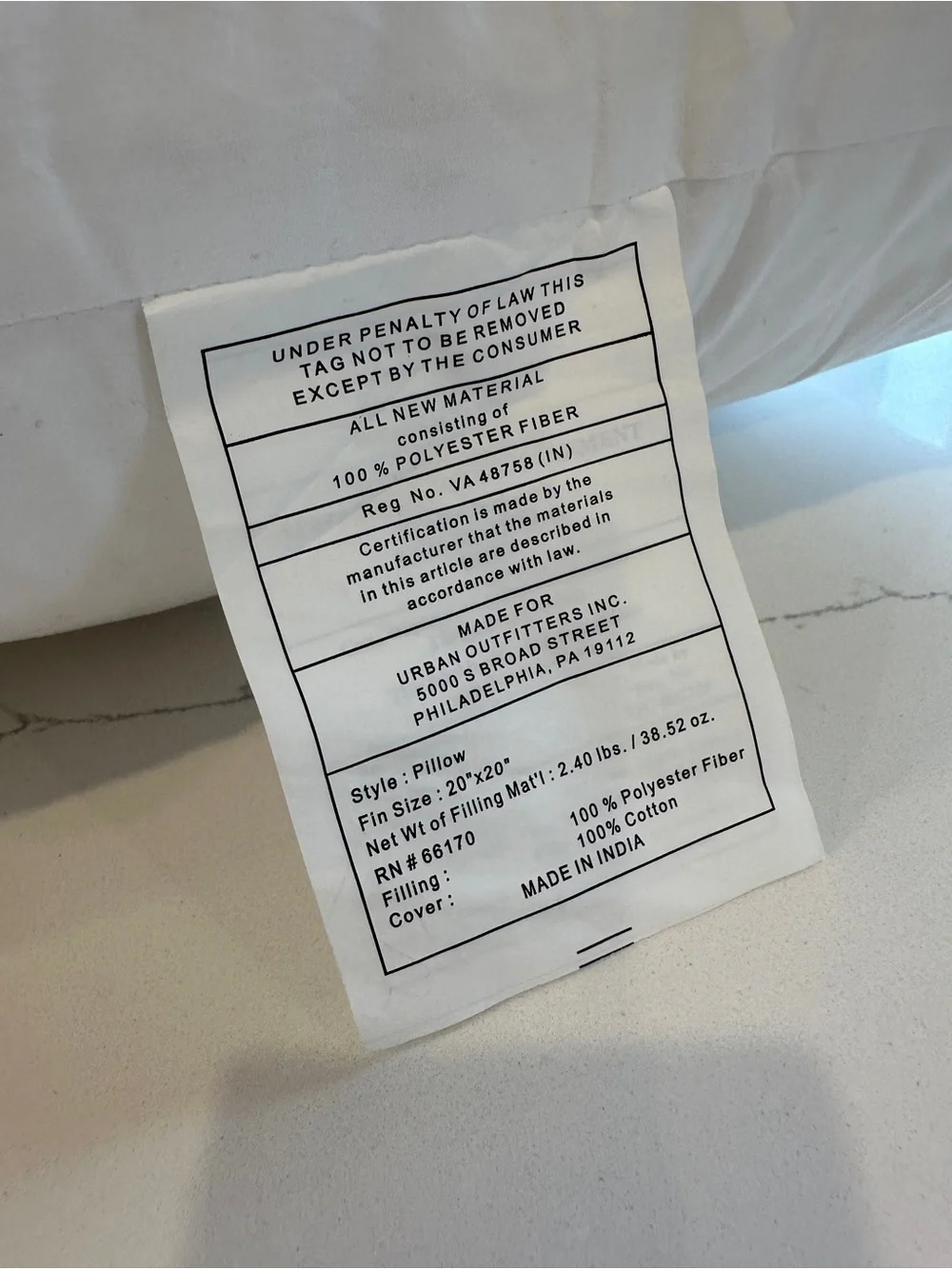Urban Outfitters Throw Pillow Insert